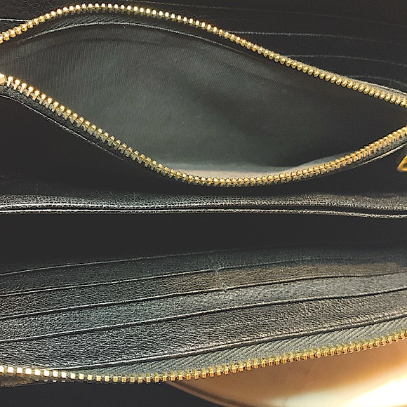 MIU MIU ZIPPY WALLET ART MADRES PRINT NERO MOONS CRESCENT MOON - Picture 14 of 14